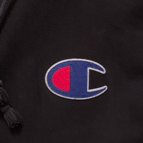 ⚫ CHAMPION BLACK REVERSE WEAVE LONG SLEEVE HOODIE MENS SIZE SMALL ⚫ - Picture 2 of 6